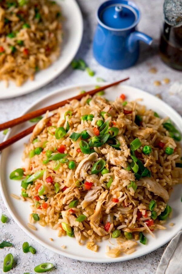 35最佳吃剩的鸡食谱——炒饭。