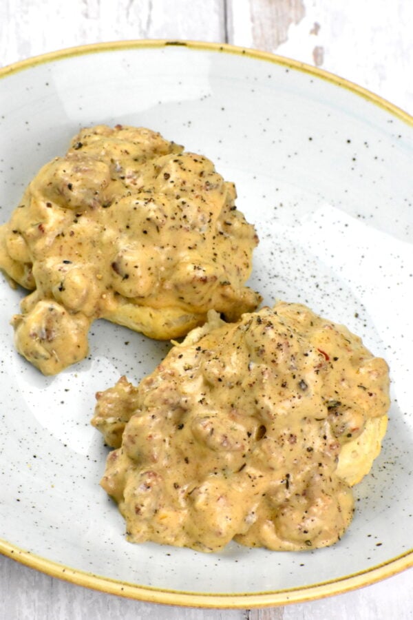 Biscuits and Gravy are the South’s ultimate stick to your ribs breakfast. They’re also about as “comfort foody” as you can get.