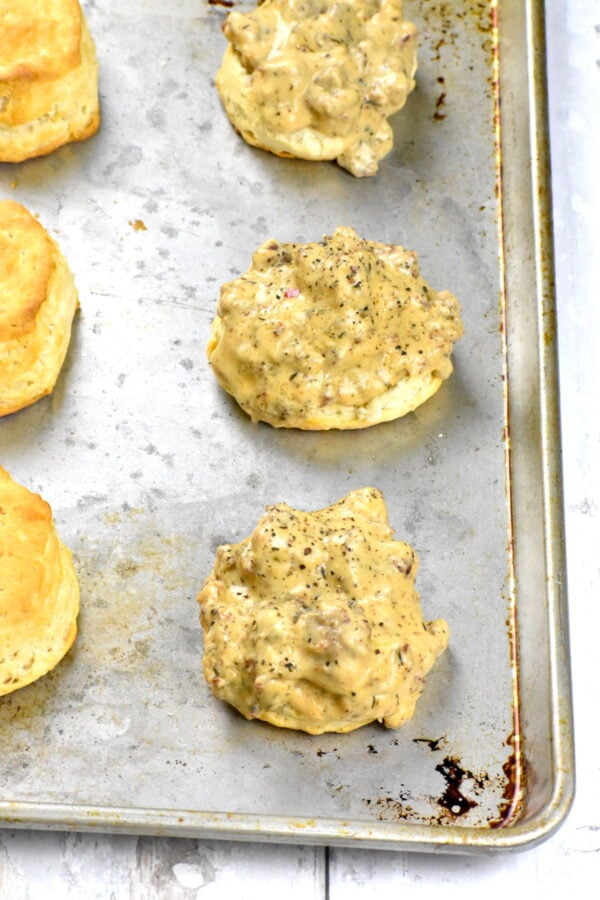 Biscuits and Gravy are the South’s ultimate stick to your ribs breakfast. They’re also about as “comfort foody” as you can get.