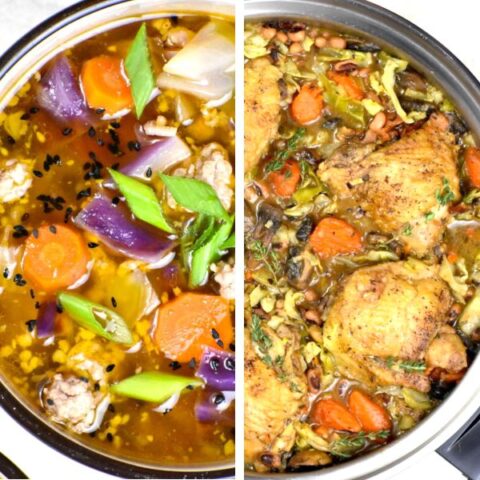 卷心菜食谱的特色图像后。