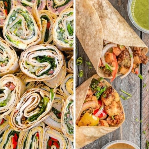 featured image for wrap recipes post.