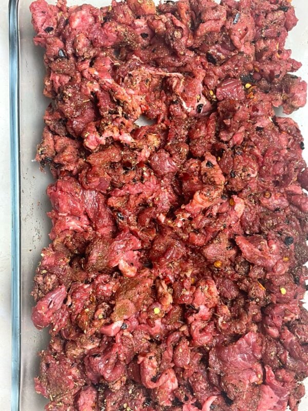 调味的picada肉