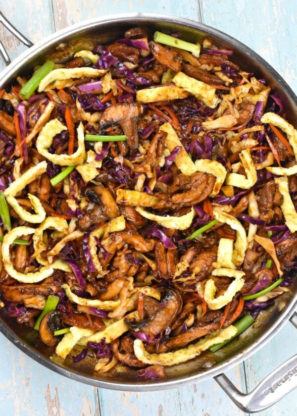 the finished product in a pan