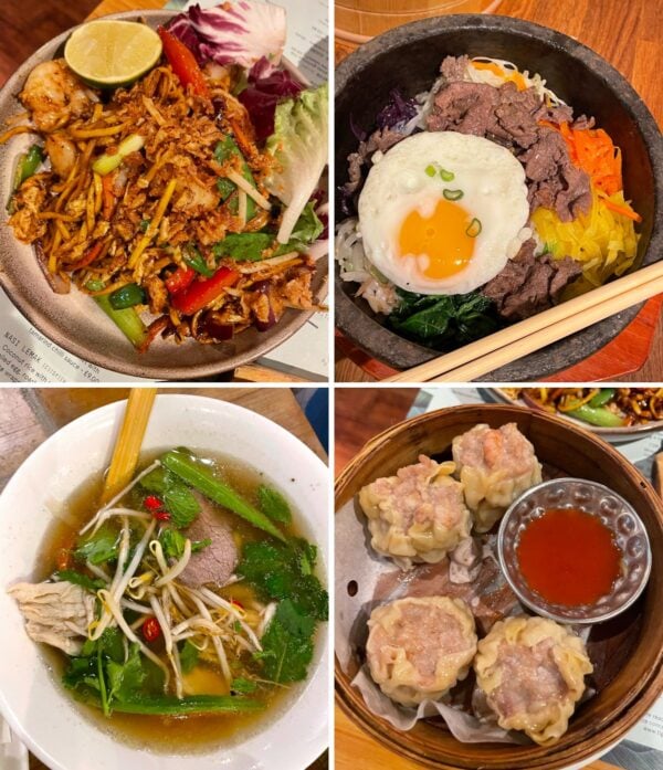 在英国吃什么——四道亚洲菜的拼贴