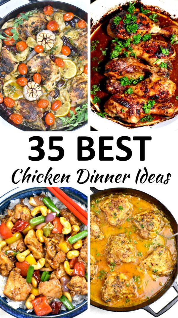 chicken dinner ideas pin