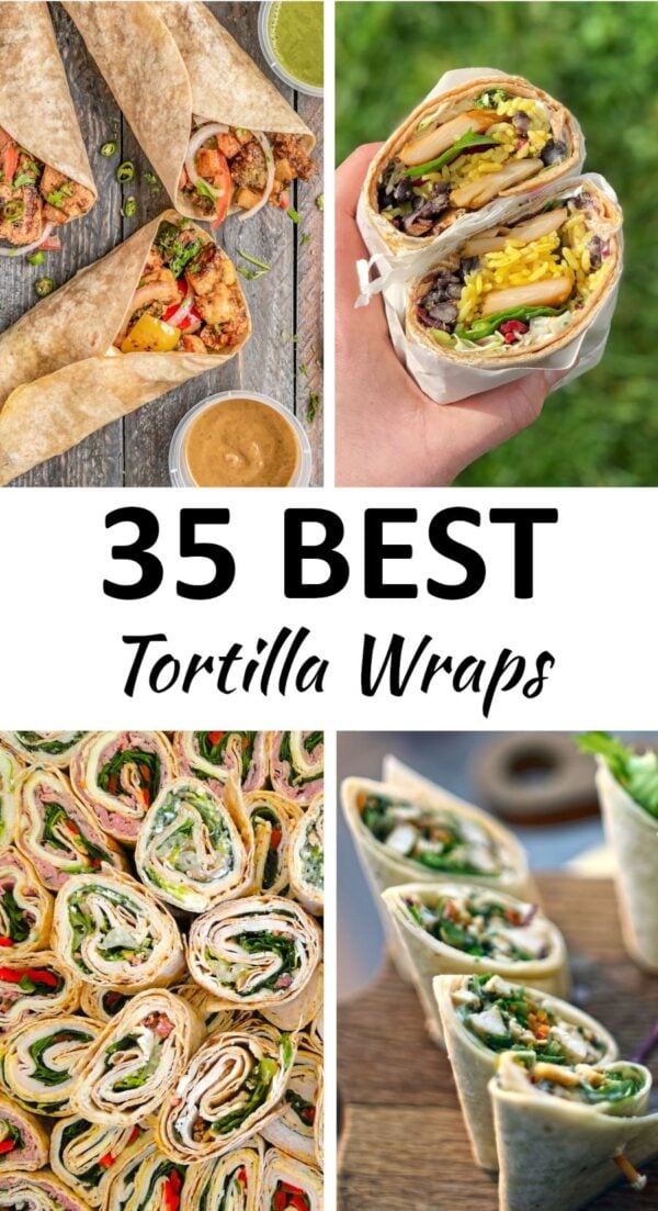 tortilla wrap recipes pin