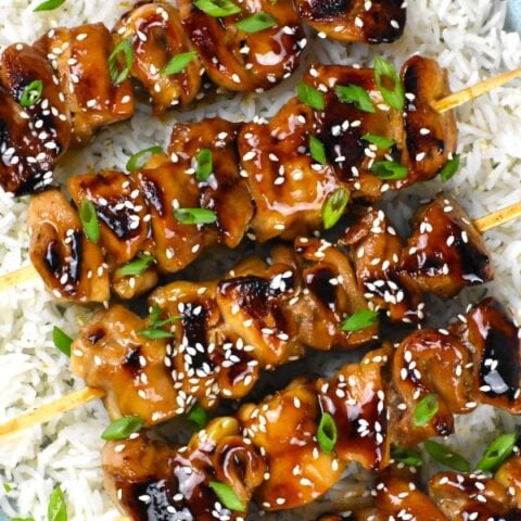 特色图片照烧鸡串食谱张贴